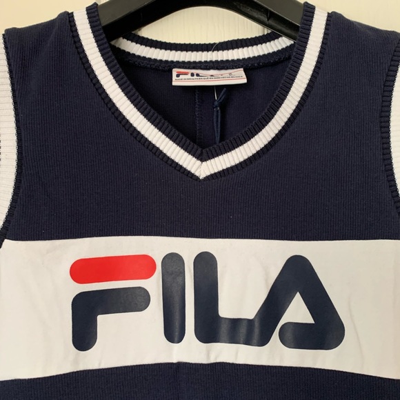 Fila Leigh Varsity Rib Dress Medium BNWT - Picture 6 of 10